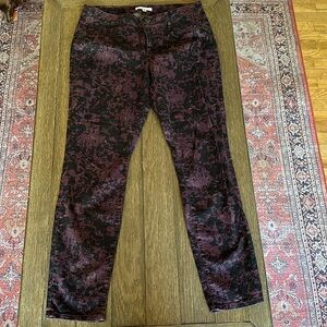 Cabi size 8 purple - black pants